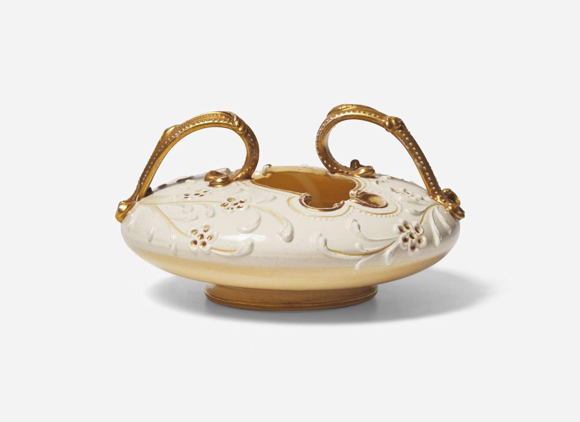A Wedgwood Harry Barnard Queensware Handled Vase, UK, circa 1895