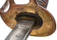 [CIVIL WAR]. Model 1860 cavalry saber with possible identification to the Buffalo Soldier 9th Cavalry. Trenton, NJ: Emerson & Silver, 1865.