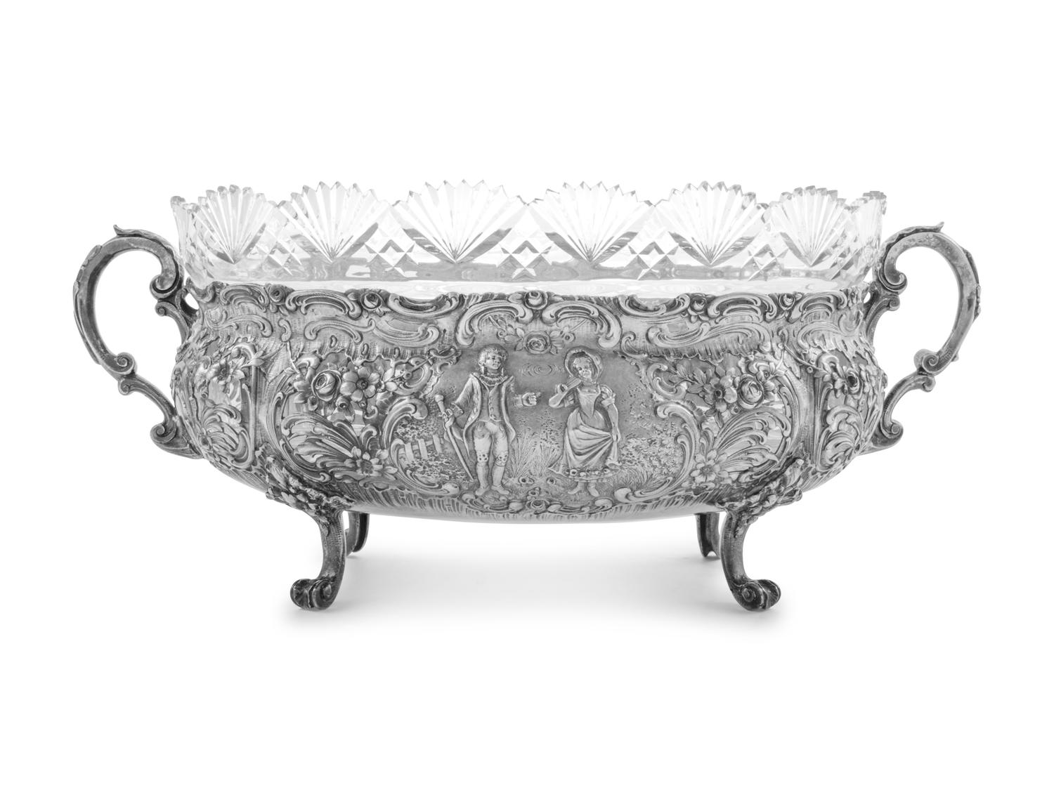 A German Silver Centerpiece Basket