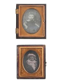 [EARLY PHOTOGRAPHY]. 23 ninth plate daguerreotypes of babies and toddlers.