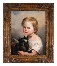 French School, 18th/19th Century Child with a Goat