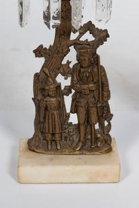 A Pair of Victorian Brass Girandoles