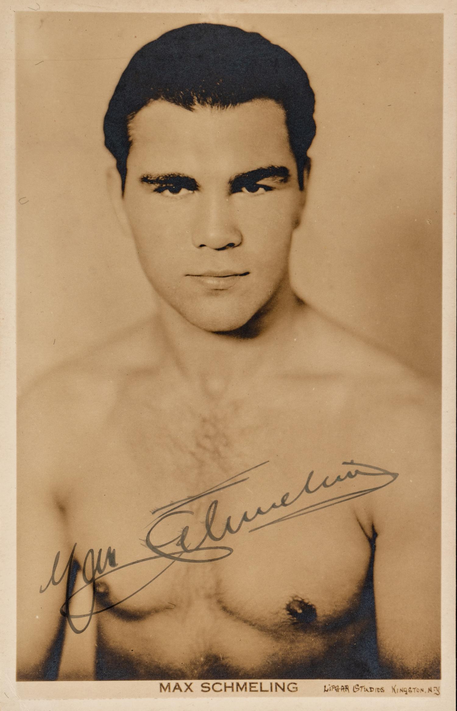 A Group of Heavyweight Champion James J. Braddock, Joe Louis, Max Schmeiling, Max Baer, Ezzard Charles and Jack Sharkey Signed Autographs,