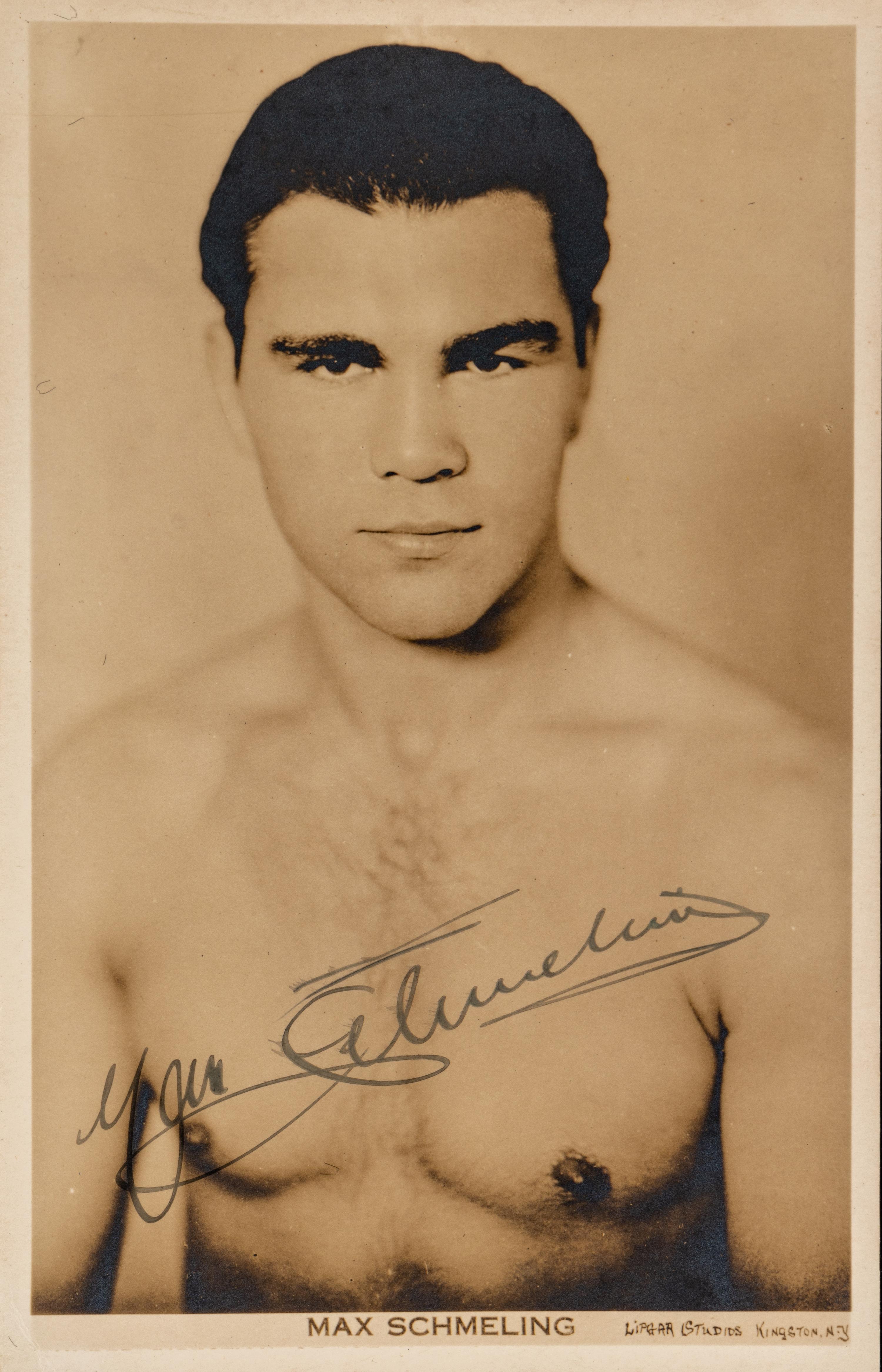 A Group of Heavyweight Champion James J. Braddock, Joe Louis, Max Schmeiling, Max Baer, Ezzard Charles and Jack Sharkey Signed Autographs,