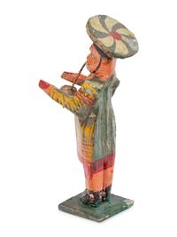 Eight Russian Polychromed Carved Wood Marchind Band Figures