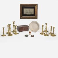 A collection of sixteen household and decorative objects 18th and 19th century