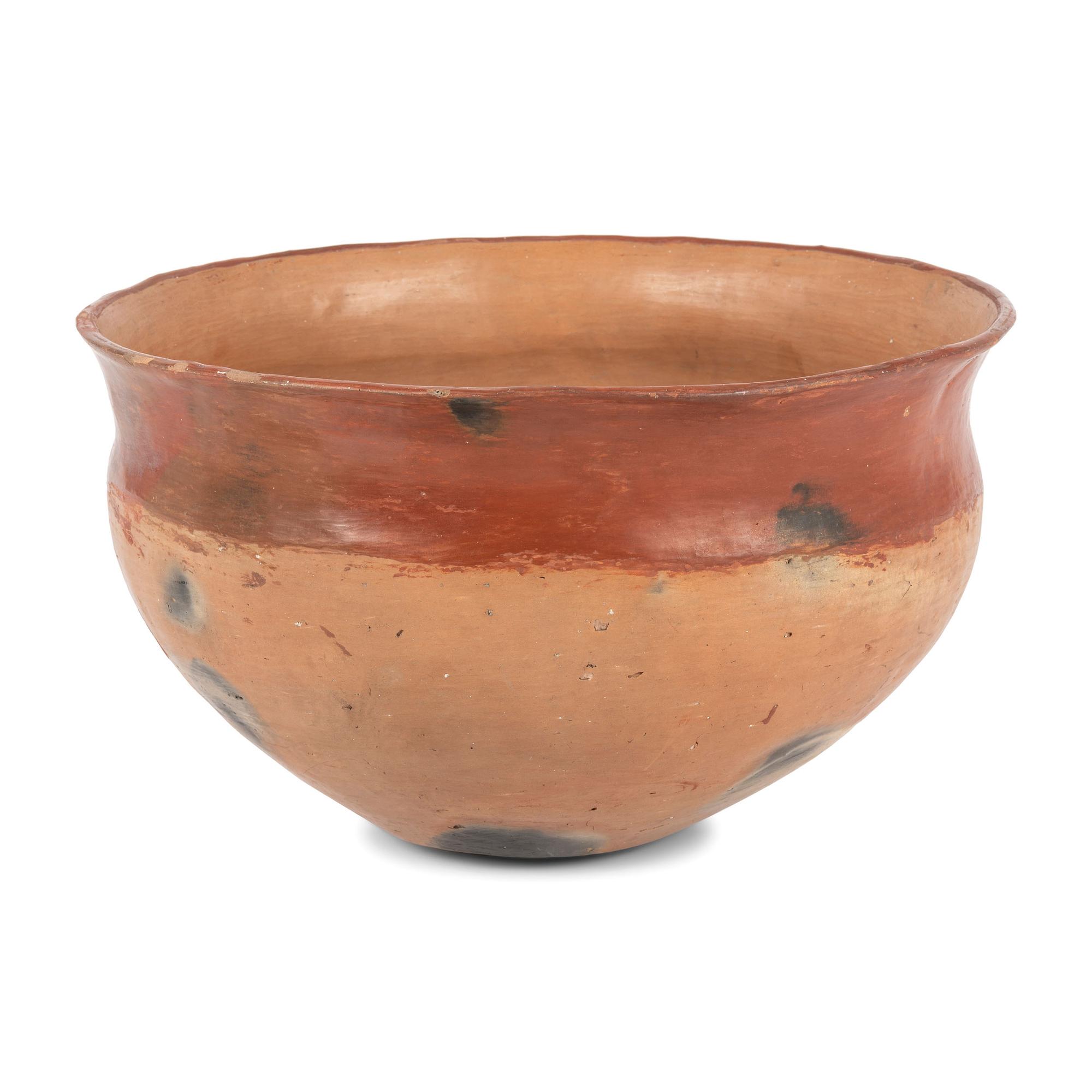 Ohkay Owingeh Redware Pottery Dough Bowl