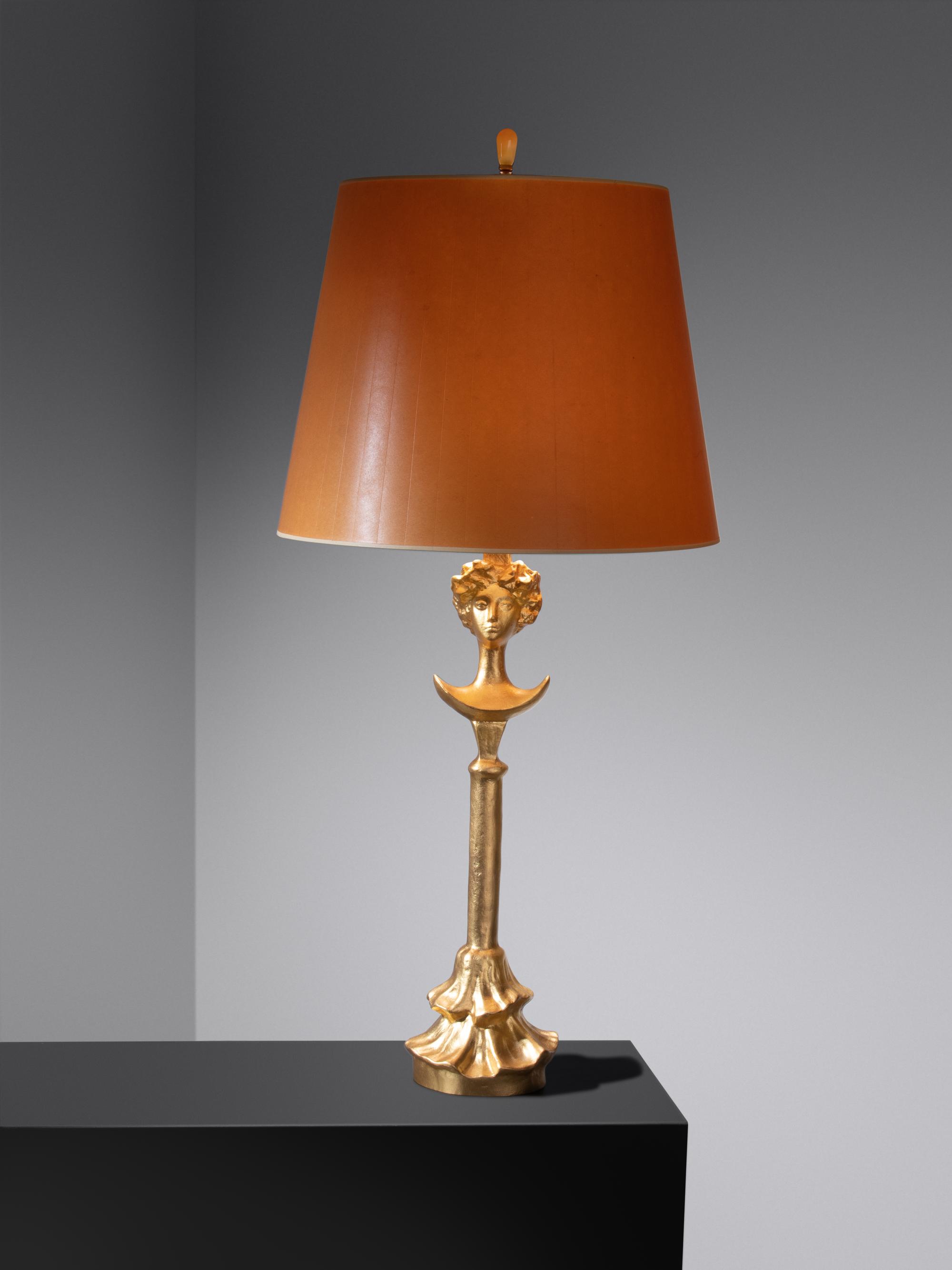 'Tête de Femme' Table Lamp, c. 1979 Nelson Rockefeller Collection Inc., executed by Excalibur Bronze, USA