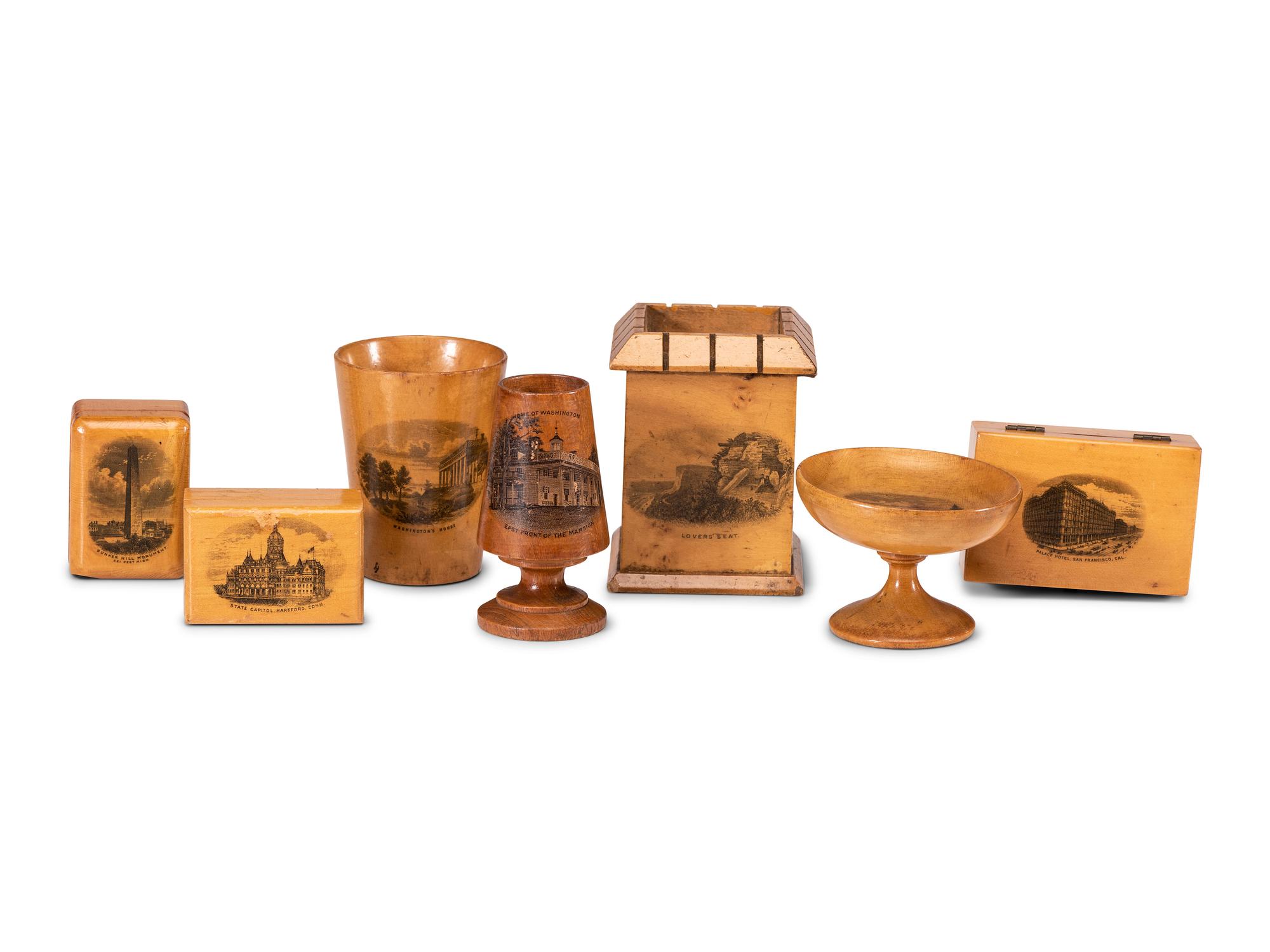 Seven Pieces of Mauchline Ware