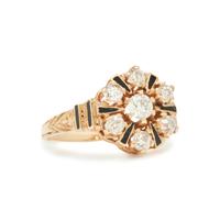 DIAMOND AND ENAMEL RING