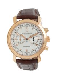 A SPECTACULAR VACHERON & CONSTANTIN, REF. 47120 18K PINK GOLD 'MALTE' CHRONOGRAPH WRISTWATCH