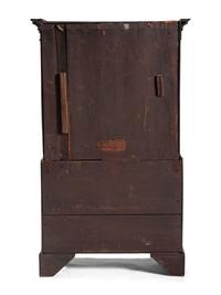 A George III Chinese Chippendale Carved Mahogany Chest-on-Chest