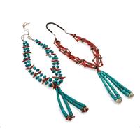 Pueblo Multi-Strand Necklaces, with Joclas