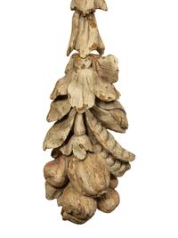 A Pair of Continental Carved and Painted Cornucopia Wall Ornaments