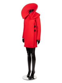 Pierre Cardin Red Wool Coat, 1960s