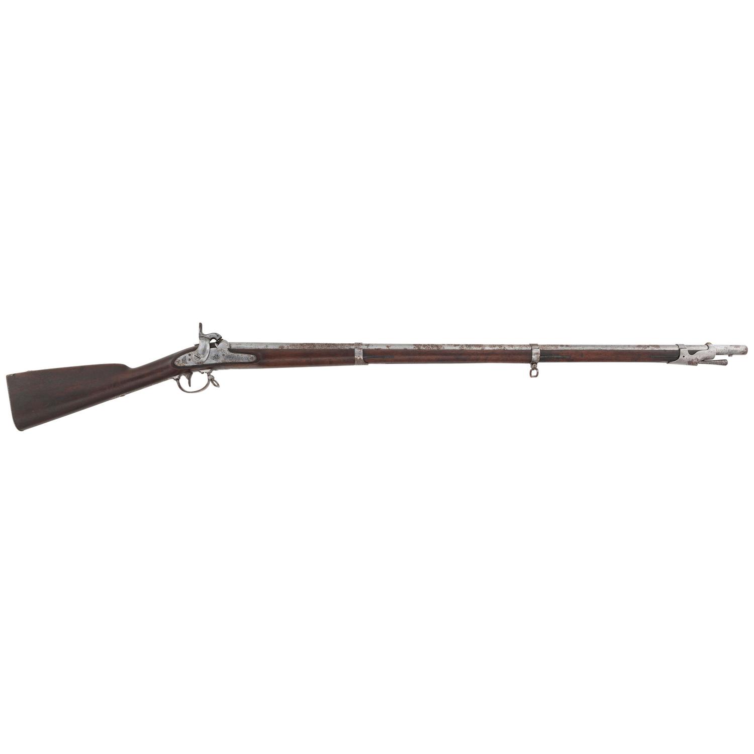 Confederate Cleaned & Repaired (C&R) Marked US Model 1842 Musket with "&" and "Z" Inspection Marks