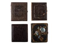 [EARLY PHOTOGRAPHY]. A group of 19 cased images, mostly daguerreotypes of young men, highlighted by portraits by Van Loan and Ennis Galleries, including: