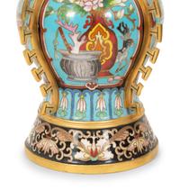 A Pair of Chinese Cloisonné Vases