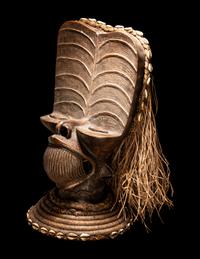 A Bamileke Style Bronze Head