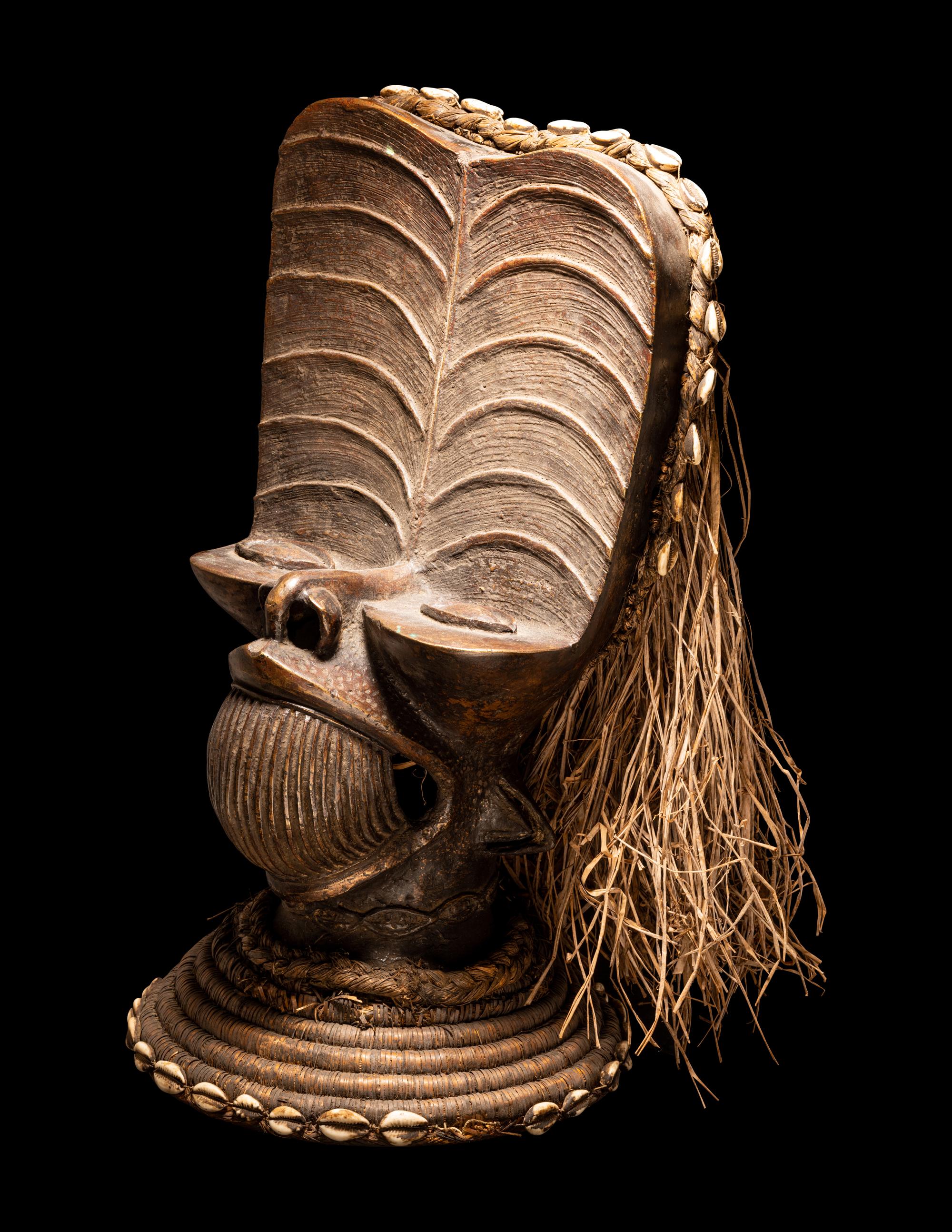 A Bamileke Style Bronze Head