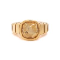 VAN CLEEF & ARPELS, YELLOW GOLD AND CITRINE RING