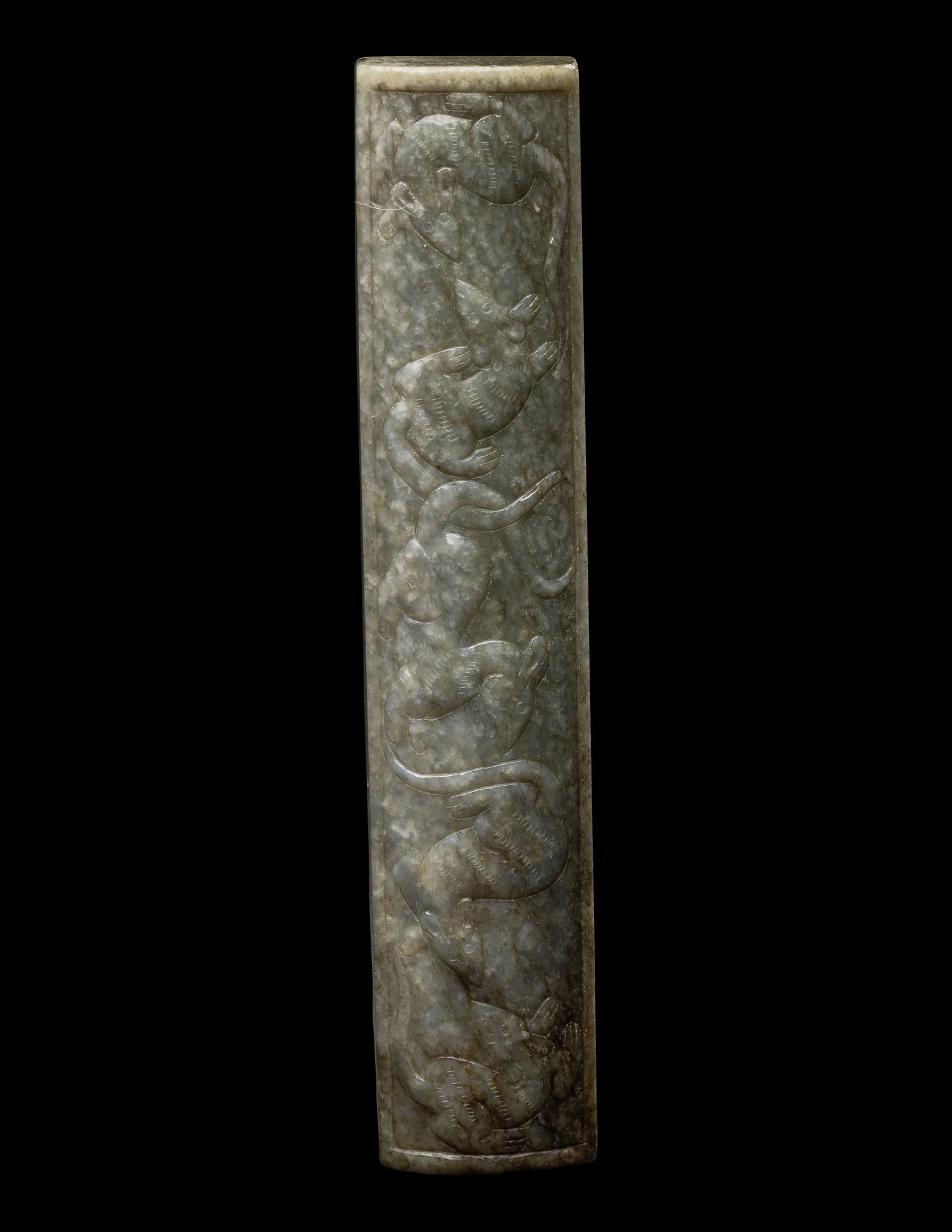 Three Chinese Jade Scholar's Objects