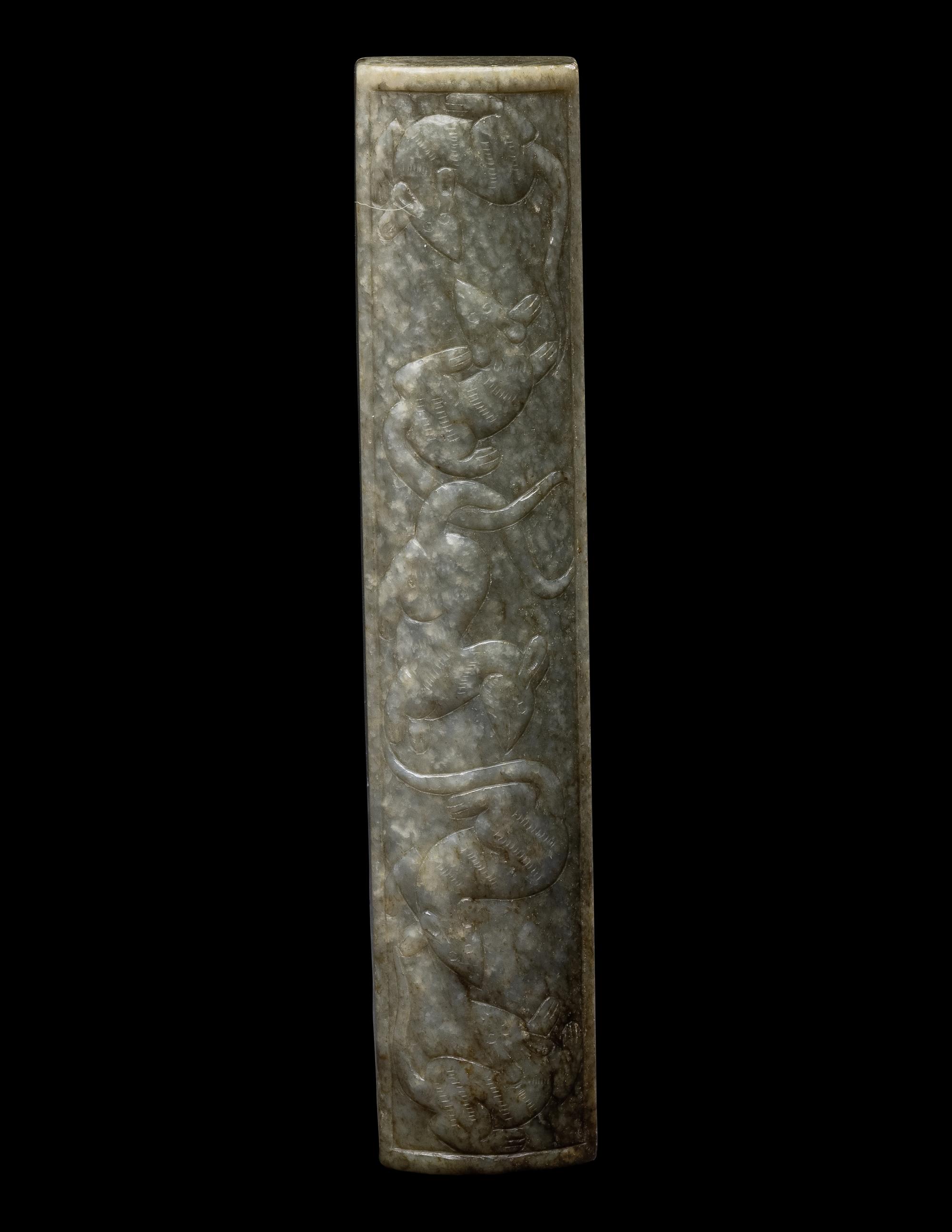 Three Chinese Jade Scholar's Objects