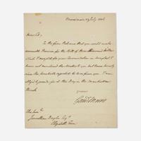 [Americana] [Constitution] Morris, Gouverneur Letter, signed
