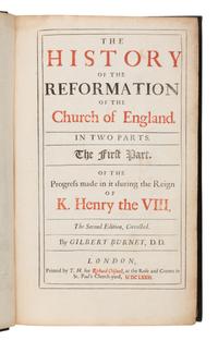 [Religion] Burnet, Gilbert. The History of the Reformation of the Church of England
