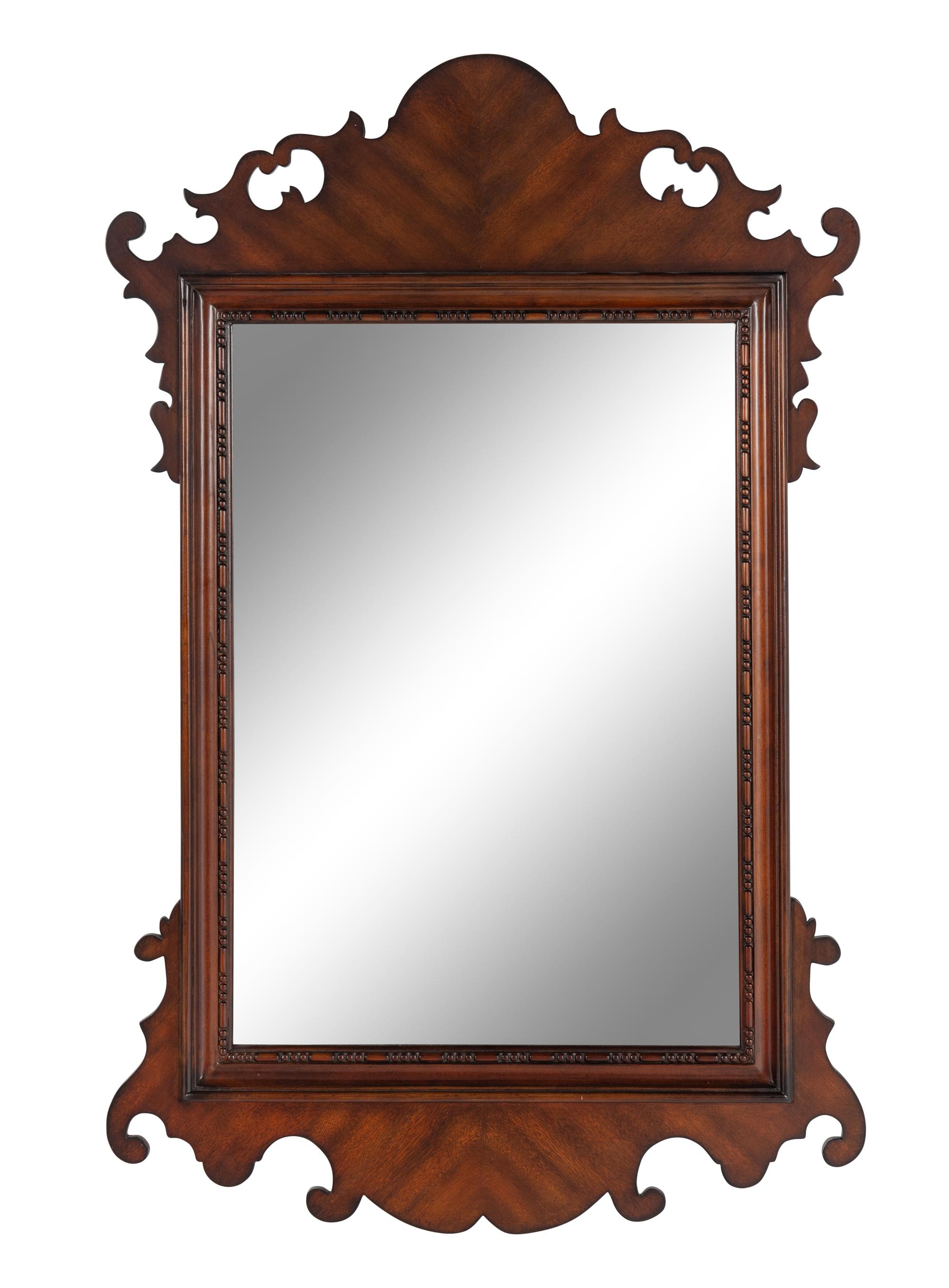 A George III Style Mahogany Mirror