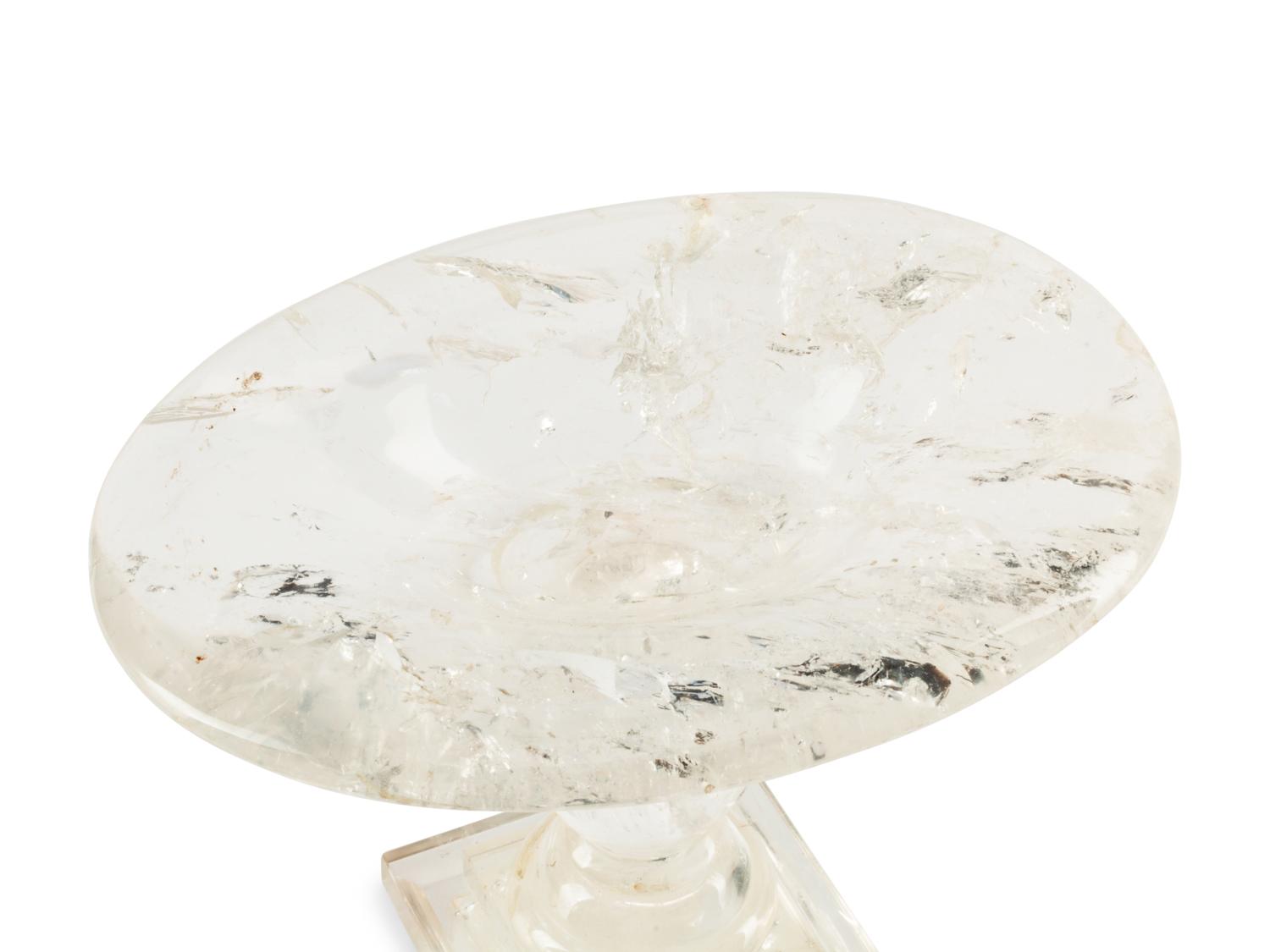 A Pair of Rock Crystal Table Ornaments