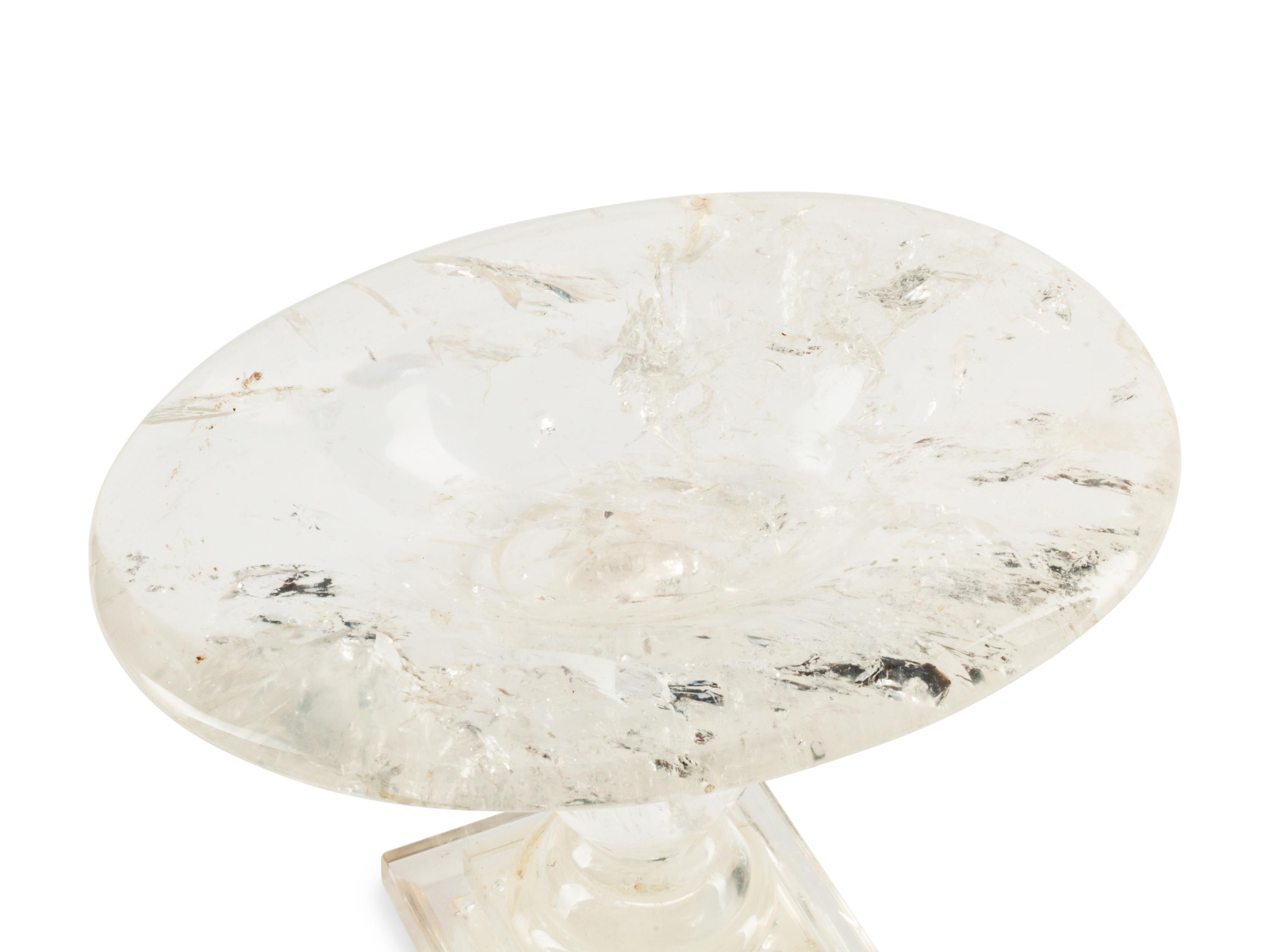 A Pair of Rock Crystal Table Ornaments