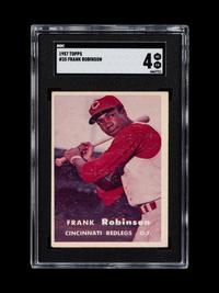 A 1957 Topps Frank Robinson Rookie Baseball Card No. 35 (SGC 4 VG/EX)