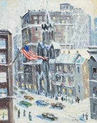 Christopher Willett, (American, b. 1959), Trinity Church, New York City
