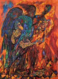 Figure with Wings and Mask, 1950
