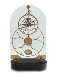 An English Brass Skeleton Clock