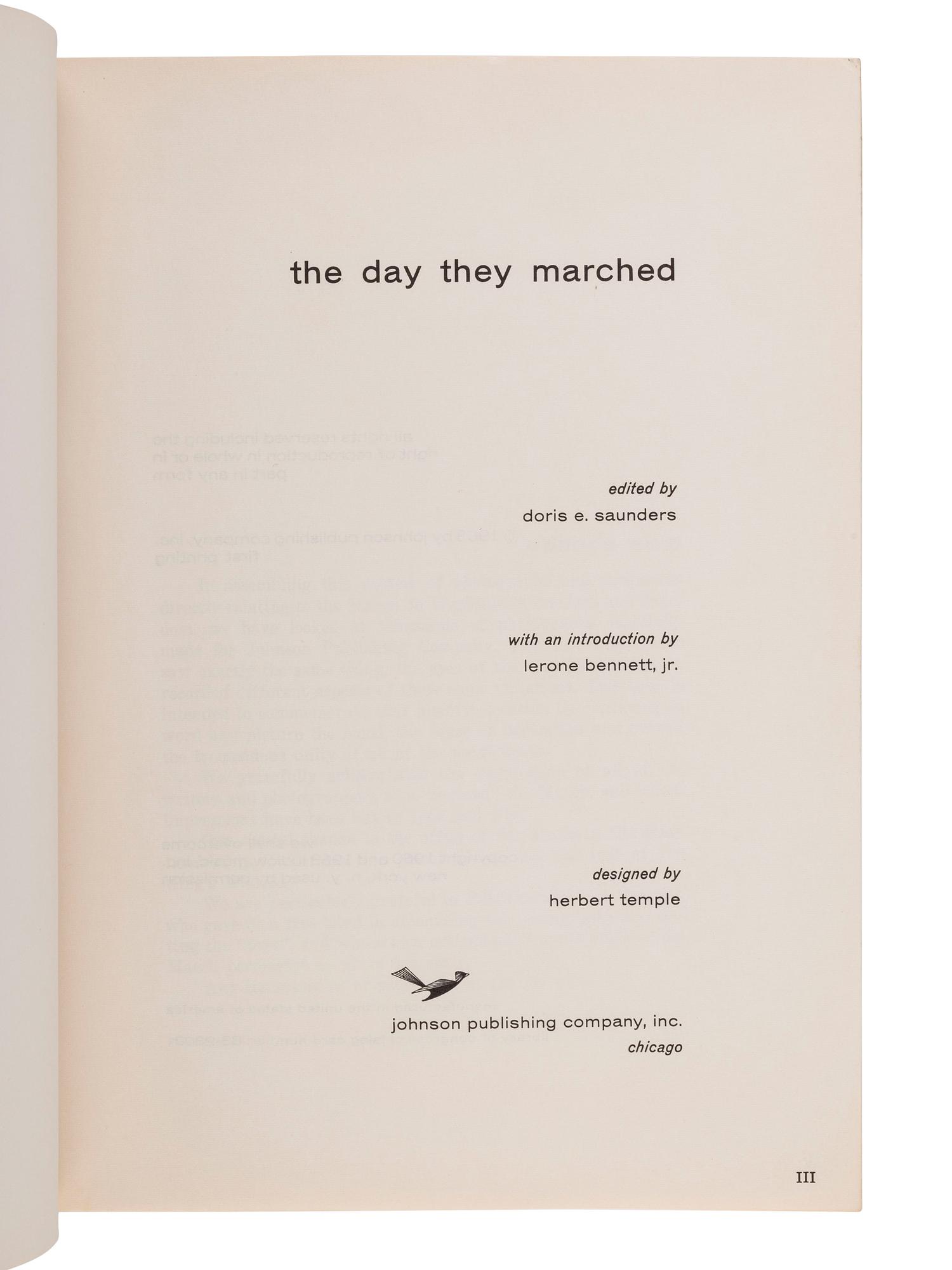 [CIVIL RIGHTS]. Stride Toward Freedom, The Day They Marched , Jet, and other 20th-century ephemera.