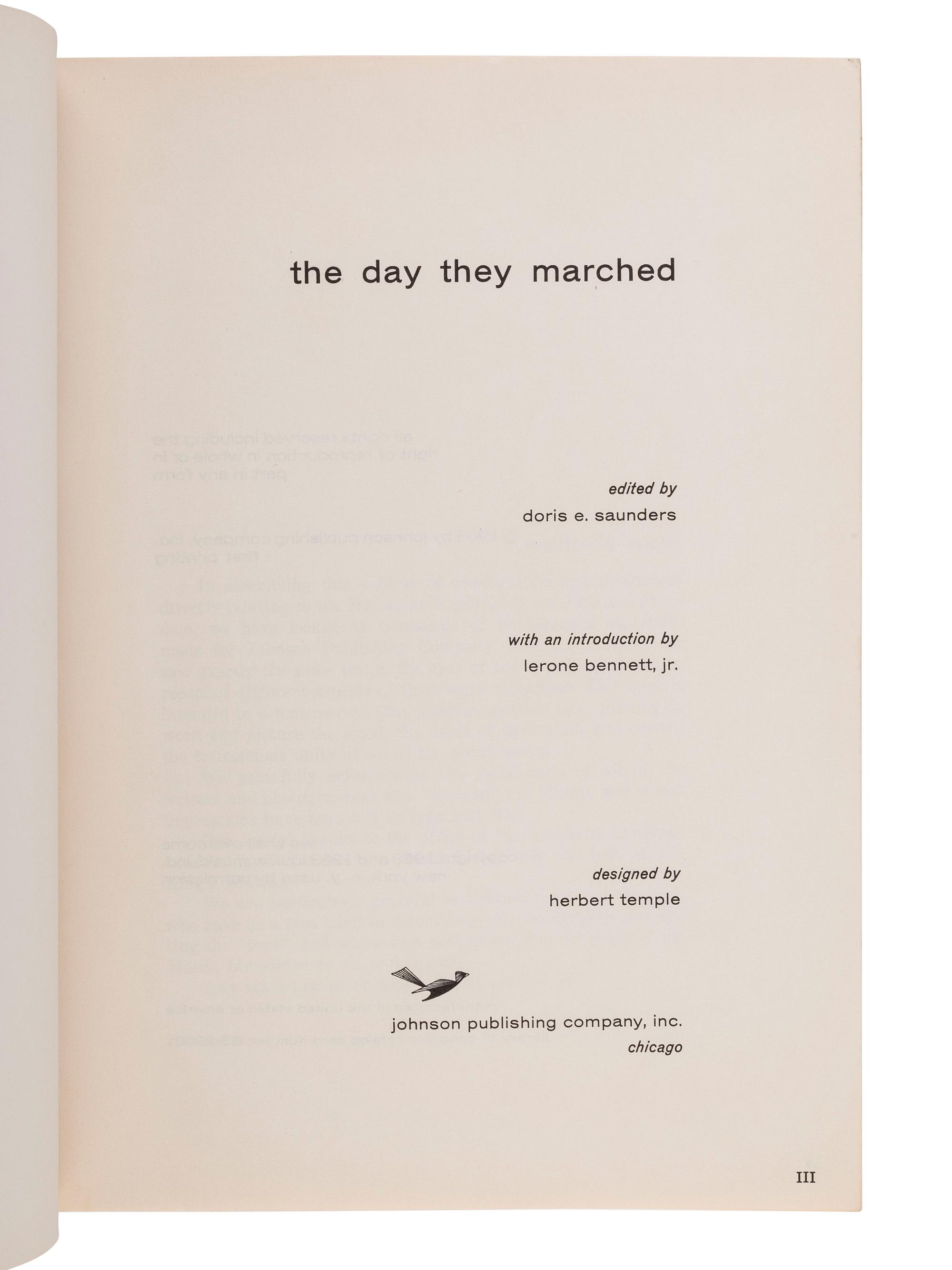 [CIVIL RIGHTS]. Stride Toward Freedom, The Day They Marched , Jet, and other 20th-century ephemera.