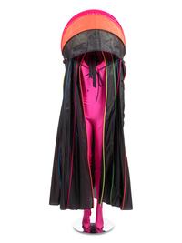 Paco Rabanne Nylon Rain Coat with Pink Jumpsuit, 1990s