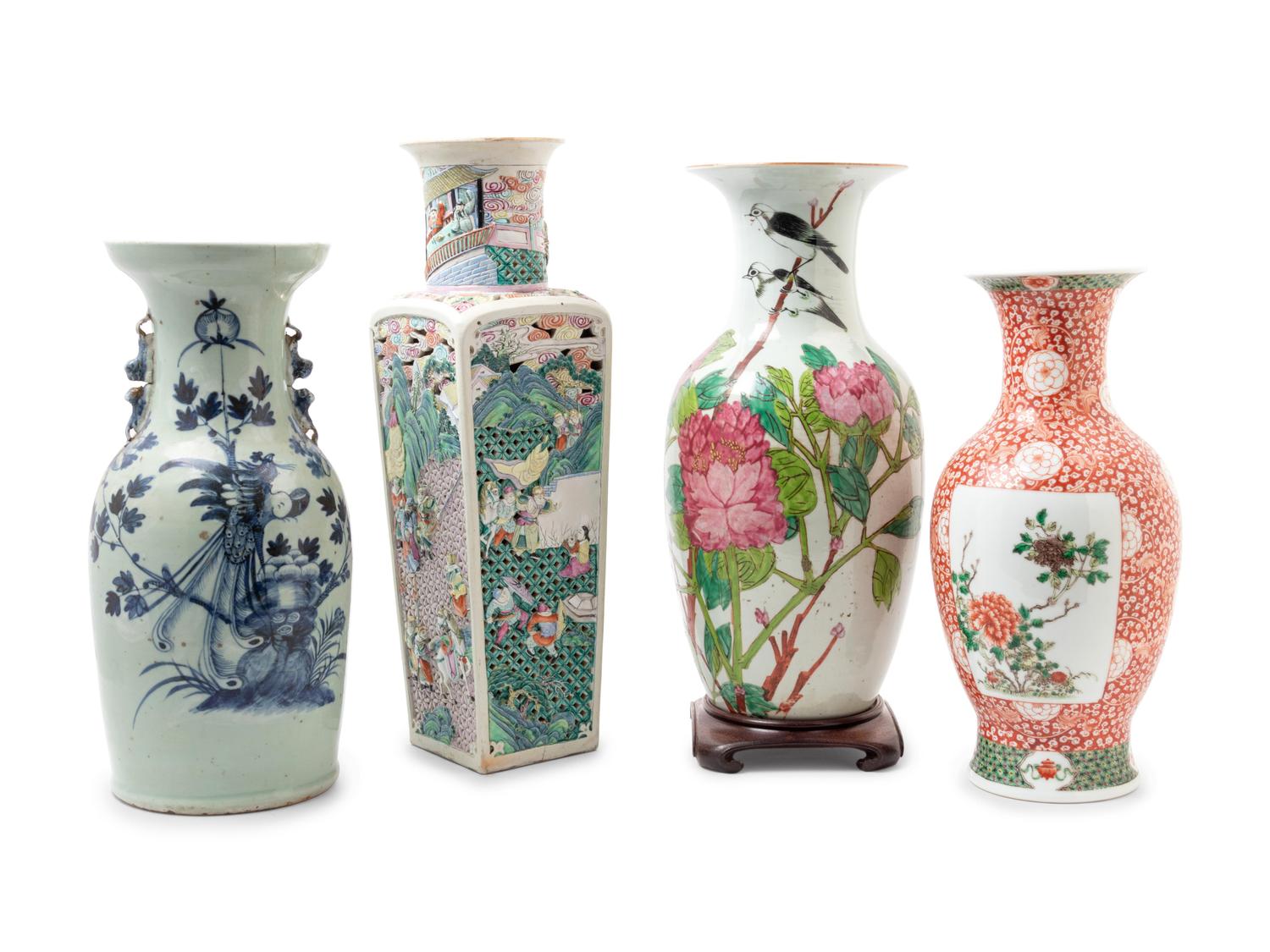 Four Chinese Vases