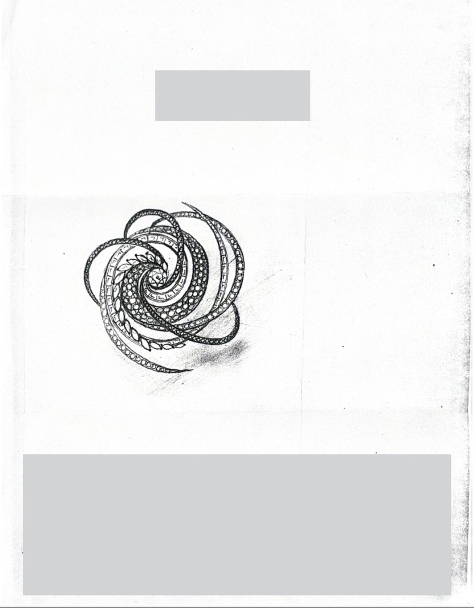 W. Kalich, Diamond, Platinum, and Yellow Gold Brooch