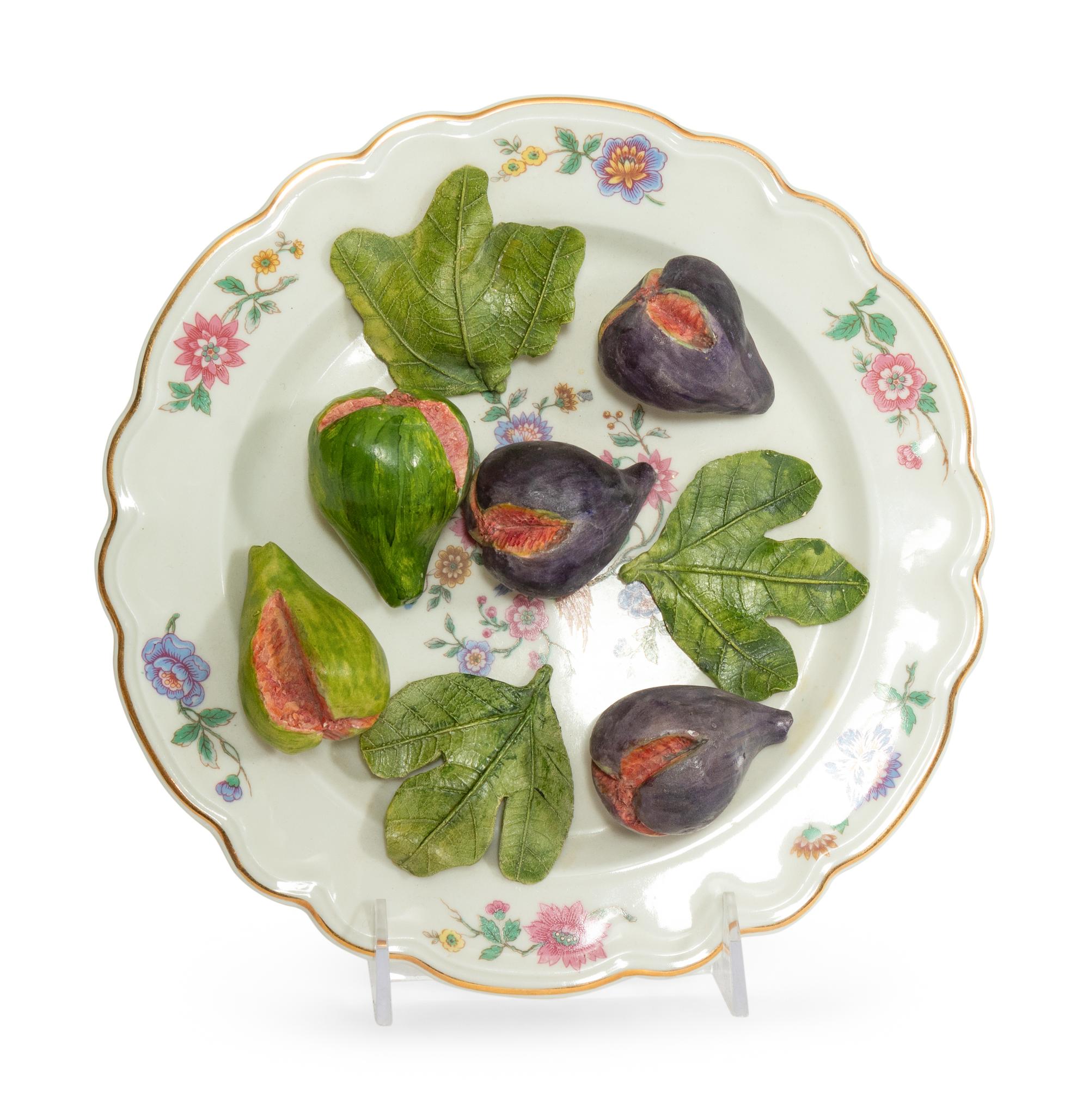 A French Tromp l'Oeil Porcelain Plate