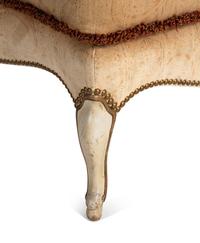 A Pair of Louis XV Style Painted Slipper Chairs