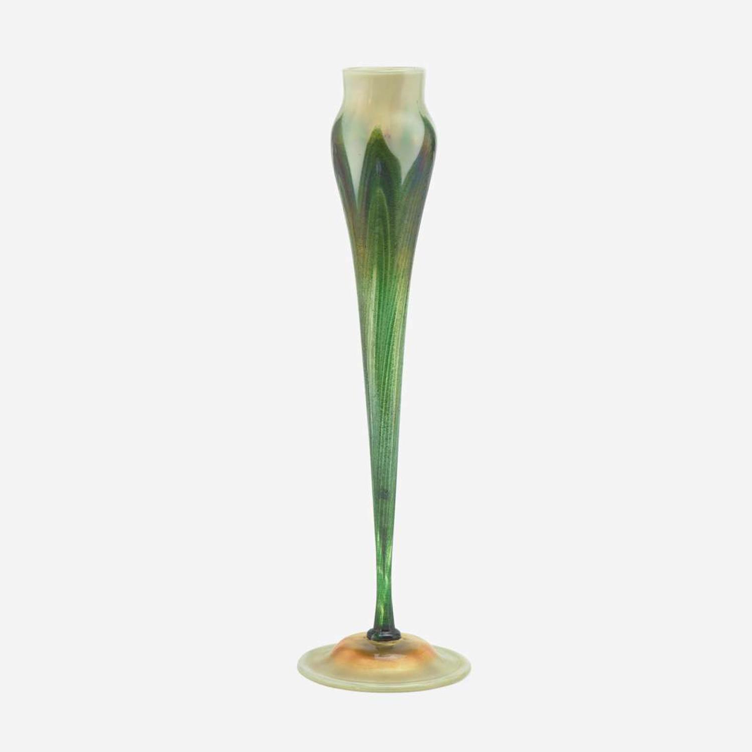 Tiffany Studios (American, active 1878-1933) Floriform Vase, New York, circa 1920