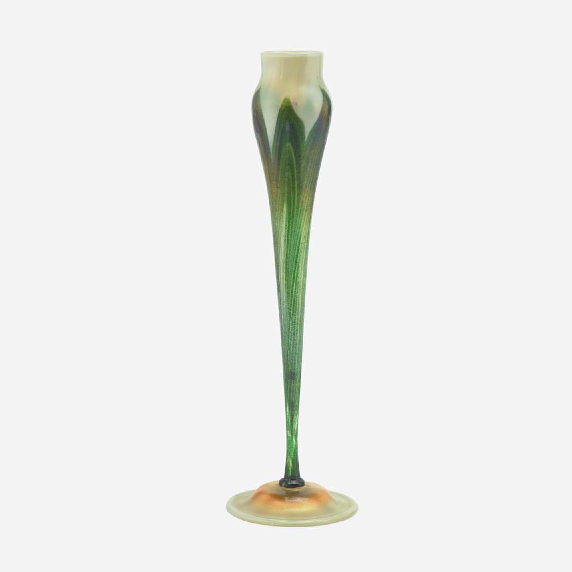 Tiffany Studios (American, active 1878-1933) Floriform Vase, New York, circa 1920