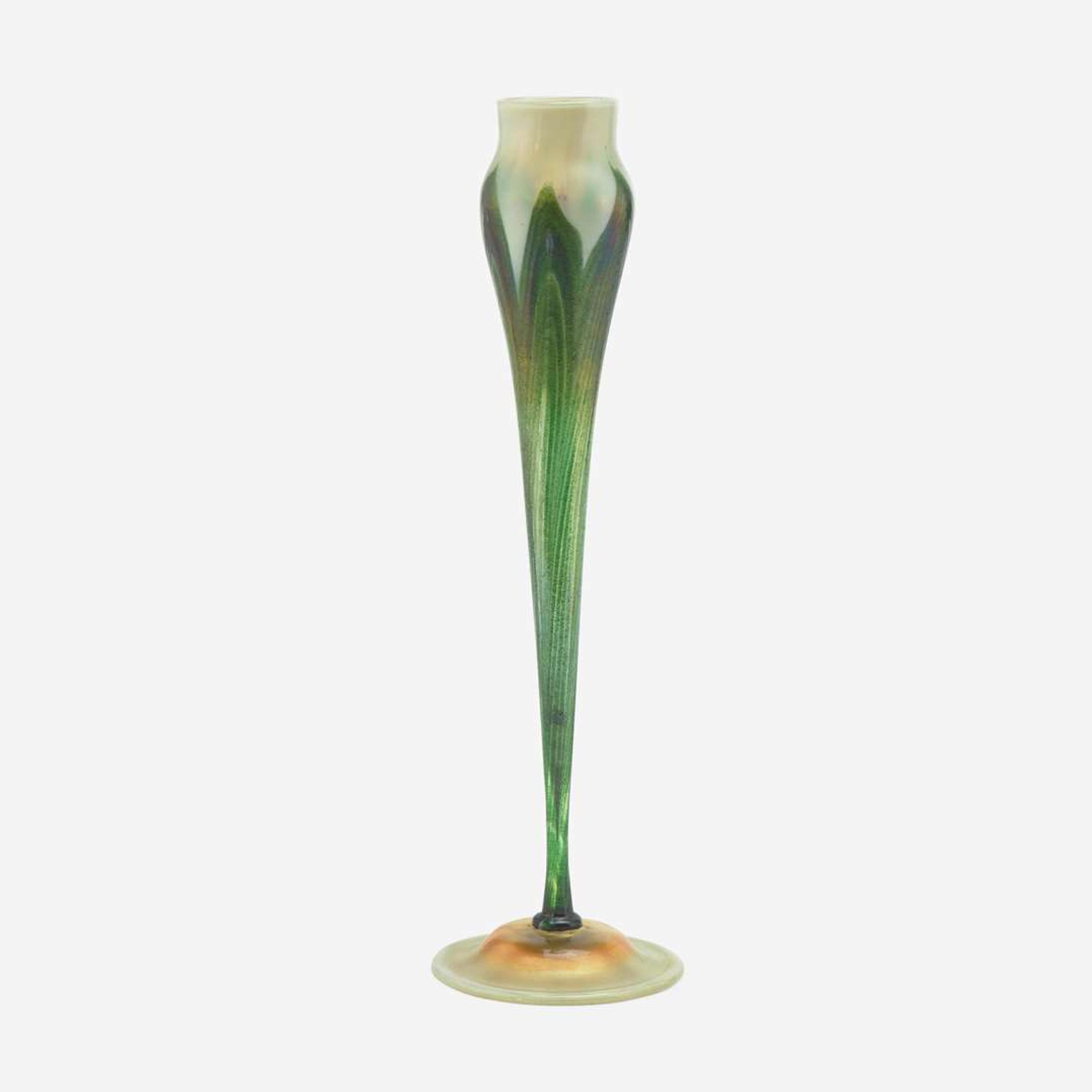 Tiffany Studios (American, active 1878-1933) Floriform Vase, New York, circa 1920