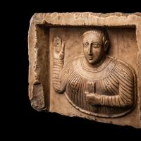 A South Arabian Alabaster Bust of a Wheat Bearer