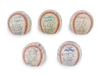 A Group of Assorted 1980s-2000s Toronto Blue Jays Team Signed Autograph Baseballs