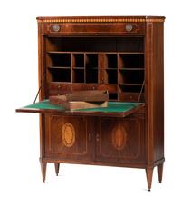 A Regency Inlaid Mahogany Fall-Front Secretary Desk