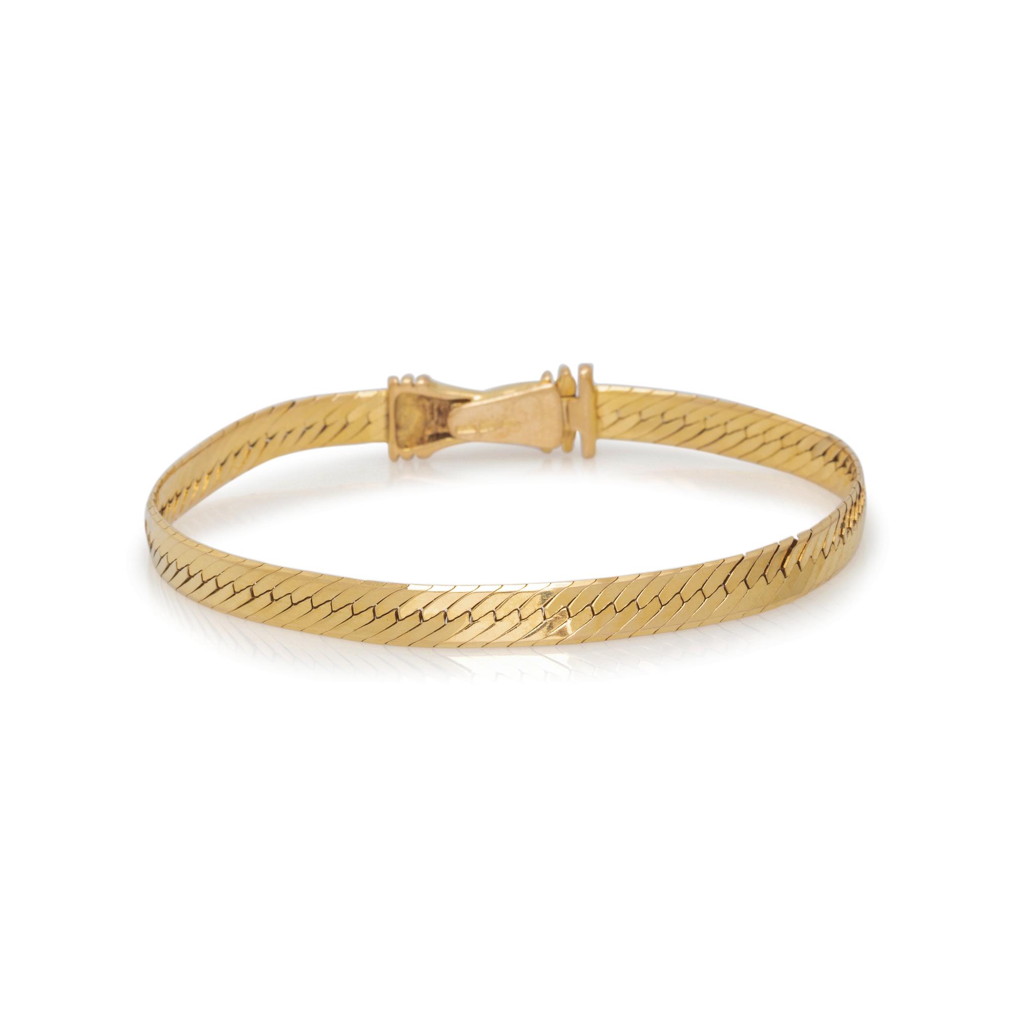 YELLOW GOLD AND DIAMOND BRACELET